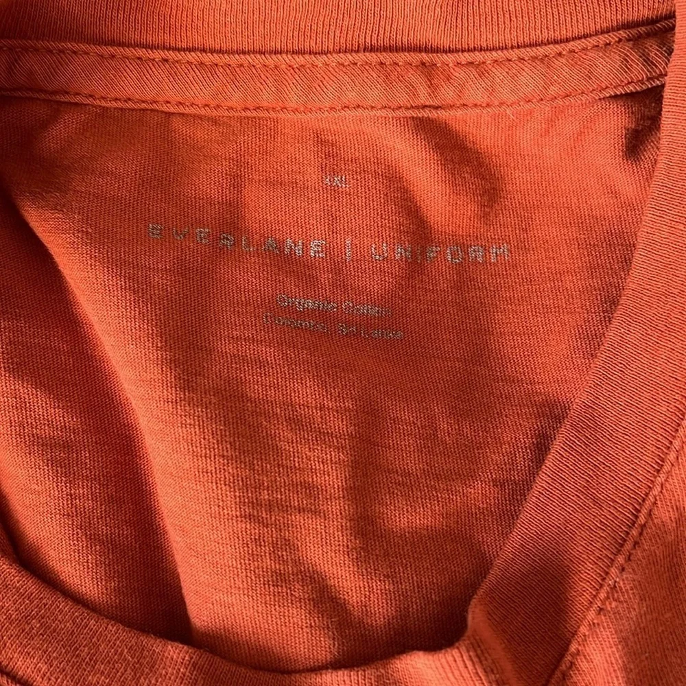 Everlane 100% Cotton Uniform TShirt Orange Size XXL - Picture 2 of 6